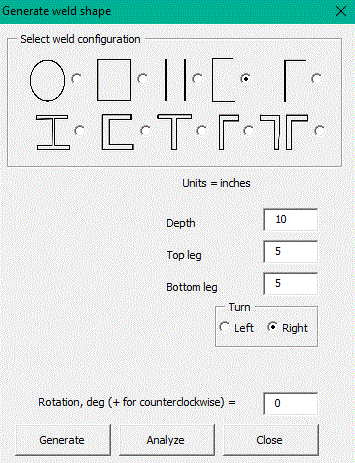 WeldGroup design worksheet